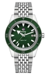 Rado Men's Swiss Automatic Hyperchrome Captain Cook Stainless Steel Bracelet Diver Watch 42mm In Stainless Steel