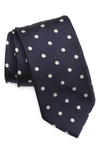 DRAKE'S POLKA DOT SILK TIE