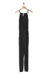 GO COUTURE DRAWSTRING SLEEVELESS JUMPSUIT