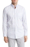 PETER MILLAR MACINAC CHECK STRETCH BUTTON-DOWN SHIRT