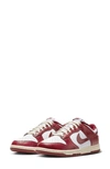 Nike Dunk Low Premium Sneaker In White/ Team Red/ Coconut Milk