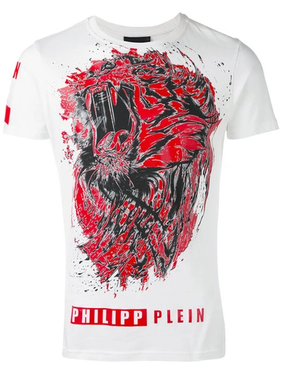 Philipp Plein T-shirt Round Neck Ss "lion Roar"