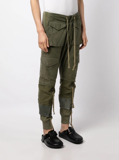 Greg Lauren Men Army Jacket Zip Front Pant