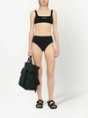 Jil Sander Square-neck Bikini Set In Black