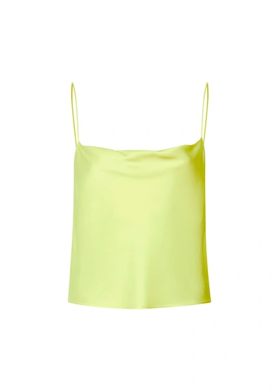 Lapointe Satin Bias Cami In Lime