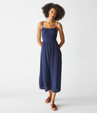 Michael Stars Allora Gauze Dress In Admiral