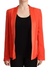 Cote Co|te Orange Long Sleeves Acetate Blazer Pocket Overcoat Women's Jacket In Orange
