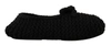 Dolce & Gabbana Black Slip On Ballerina Flats Wool Knit Shoes In Black