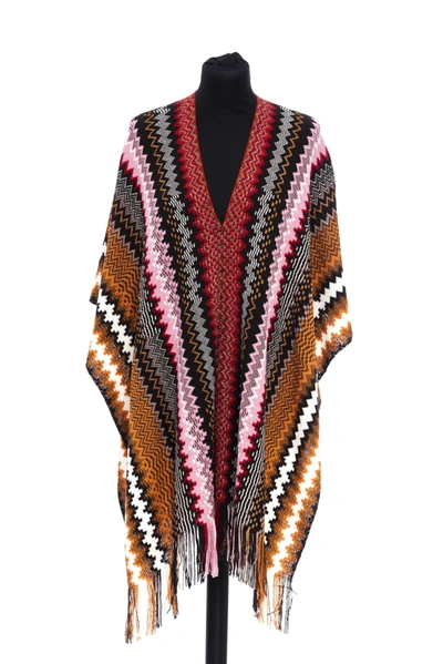 Missoni Wool Women's Poncho In Multicolor