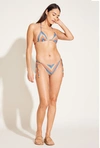 Vitamin A Natalie Miter Halter Top In Summer Metallic Stripe