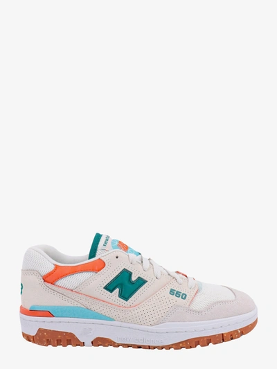 New Balance Bbw550da Low Top Womans Sneakers In White/green/orange