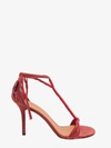 Isabel Marant 85mm Anssi-gd Suede High Heel Sandals In Red