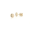 Dana Rebecca Designs Cynthia Rose Starburst Disc Studs In Yellow Gold