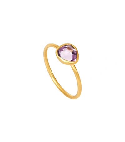 Pippa Small Amethyst New Day Cup Ring In Purple