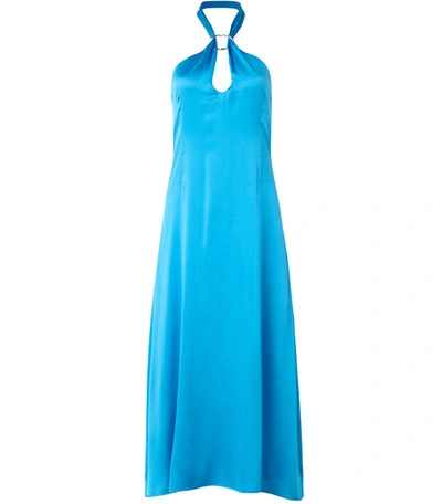 Rejina Pyo Lily Halterneck Dress In Blue