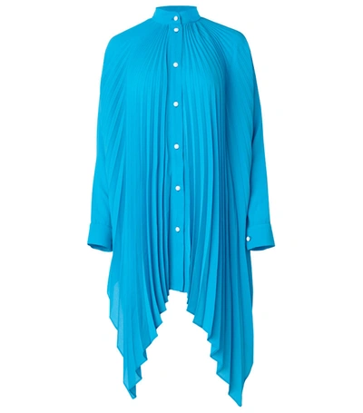 Edeline Lee Pleat Shirt In Blue