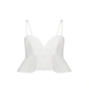 Matthew Bruch Sweet Heart Crop Top In White
