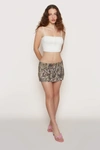Danielle Guizio Ny Bobcat Camo Tactical Cargo Skirt In Bobcat Camo
