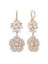 MARCHESA GOLD FRESH FLORAL DROP EARRING