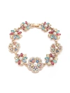 Marchesa Fresh Florals Crystal Line Bracelet In Multi