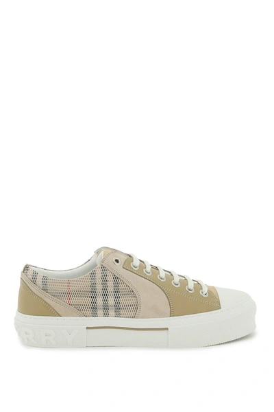 BURBERRY BURBERRY VINTAGE CHECK &AMP; LEATHER SNEAKERS