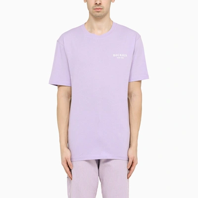 DICKIES DICKIES LILAC/WHITE COTTON T SHIRT