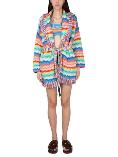 Alanui Multicoloured Cardigan Over The Rainbow In Multicolore