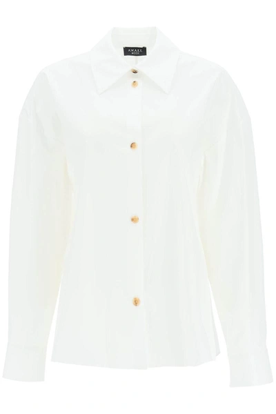 A.w.a.k.e. Shirt With Decorative Collar Detail On The Back In White