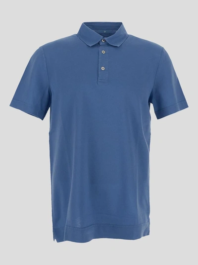 Ballantyne Short Sleeve Polo Shirt In Blue