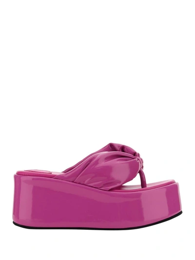 Bettina Vermillon Dolly Sandal Shoes In Viola