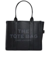 Marc Jacobs The Leather Small Tote Bag Black In Black