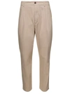 PENCE 1979 BEIGE PANTS WITH BUTTON FASTENING IN COTTON MAN