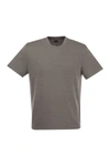 Fedeli Exreme - Linen Flex T-shirt In Smoke