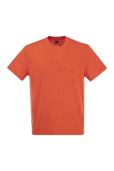 Fedeli Exreme - Linen Flex T-shirt In Red