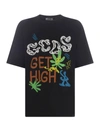 Gcds Logo-print Short-sleeve T-shirt In Black