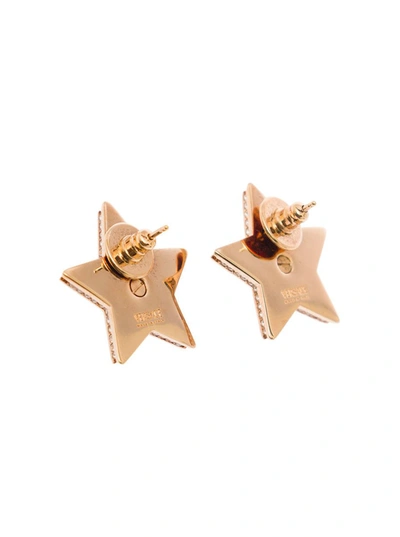 Versace Star Earrings In Metallic
