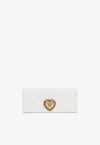 Dolce & Gabbana Quilted Nappa Leather Devotion Baguette Bag In White