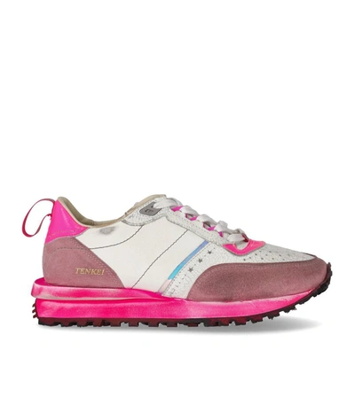 Hidnander Tenkei Track Edition White Neon Pink Sneaker