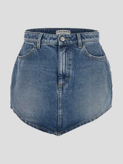 Icon Denim Icon Skirt In Blue