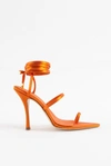 Ilio Smeraldo Lellis Tie-fastening Sandals In Orange