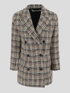 Iro Marton Double Breasted Blazer In Multi In Red