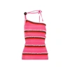 Jacquemus Pink Le Raphia 'la Maille Concha' Camisole In Pink &amp; Purple