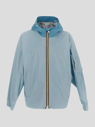 K-way Claudey Jacket In Blue