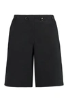 Kenzo Decorative-button-detail Shorts In Black