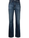 Kenzo Mid-rise Straight Jeans In Blue