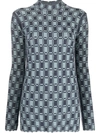 Kenzo Versatile Long Sleeve Crewneck Knit In Blue