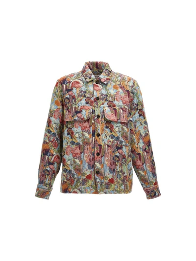 Lc23 Jacquard Overshirt In Multicolor