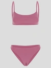 Lido Undici Bikini In <p> Low Waist Bikini In Pink Polyamide