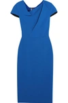 ROLAND MOURET BURFIELD WOOL-CREPE DRESS