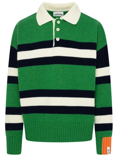 RIGHT FOR RIGHT FOR GREEN WOOL SWEATER